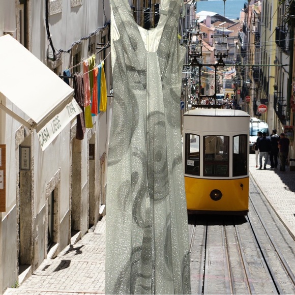 NWT 1960s Sophisticated Miss by Solo made in San Francisco sparkling dress SZ7/8 - Picture 3 of 12